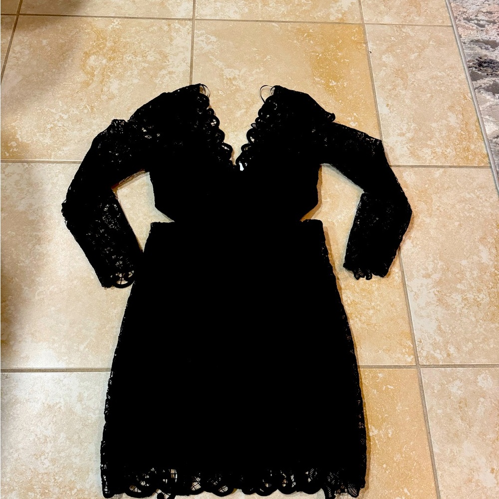 Never Worn ‘REISS’ Erica-Lace Black Dress